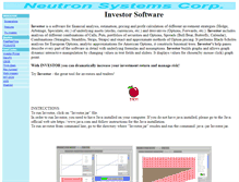 Tablet Screenshot of investorsoftware.net